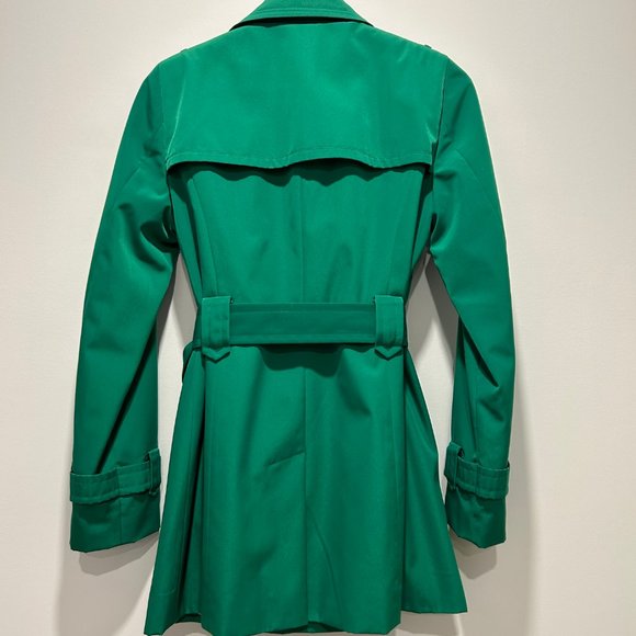 NWOT Women's Green Trenchcoat by G.H. Bass & Co - Picture 3 of 3